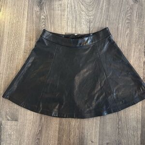 Pleather mini skirt
